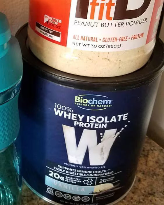 Biochem Whey Protein in use
