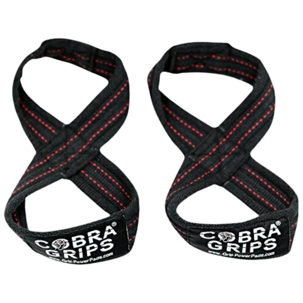 COBRA GRIPS Cinghie per Sollevamento Pesi Figura 8