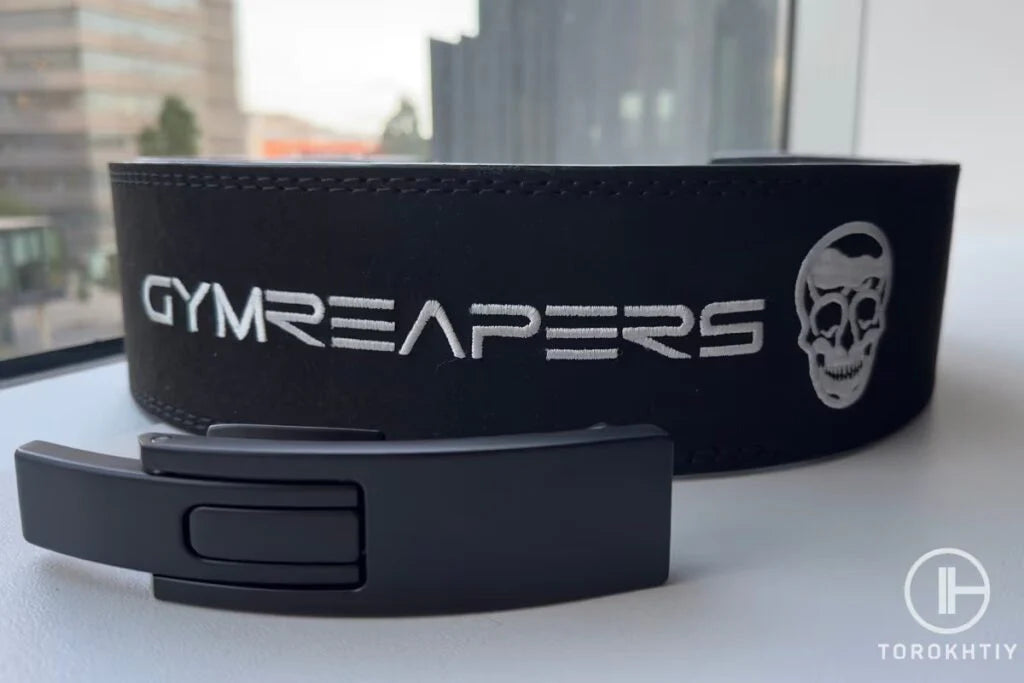 Ceinture à levier Gymreapers 10MM in use