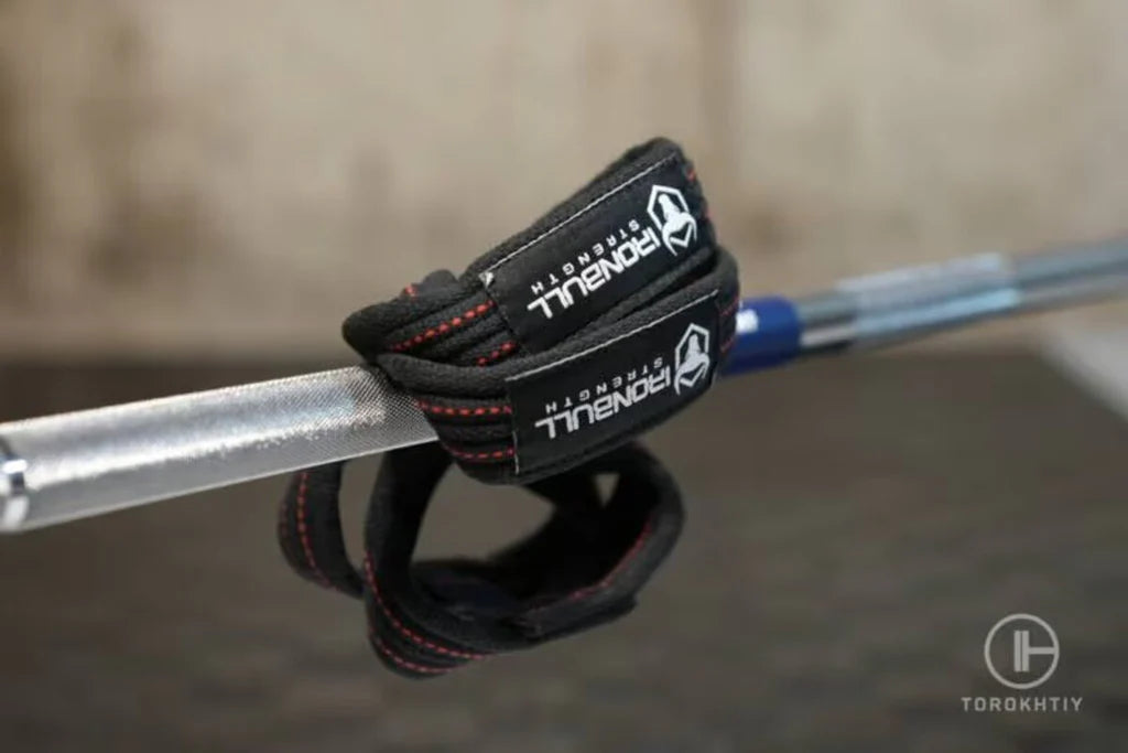 Iron Bull Strength Cinghie per Sollevamento Pesi Heavy-Duty in use