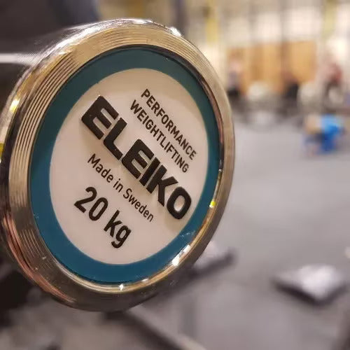 Eleiko Olympische Langhantelstange in use