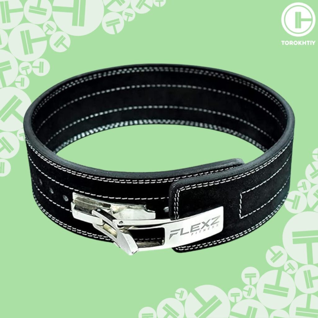 FlexzFitness Weight Lifting Leather Belt
