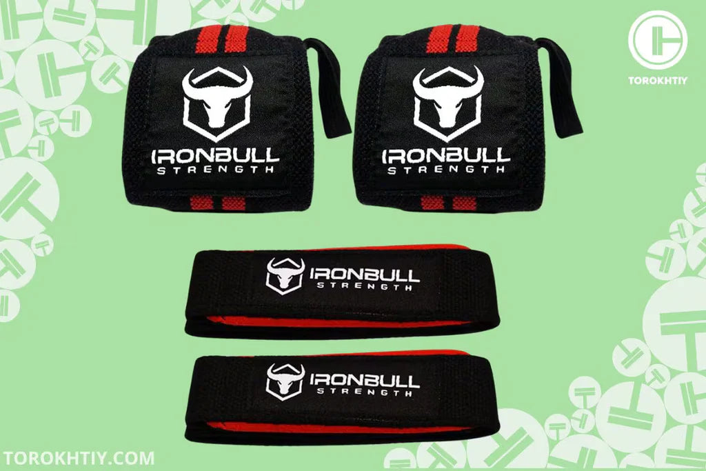 Iron Bull Strength Polsini Palestra Combo