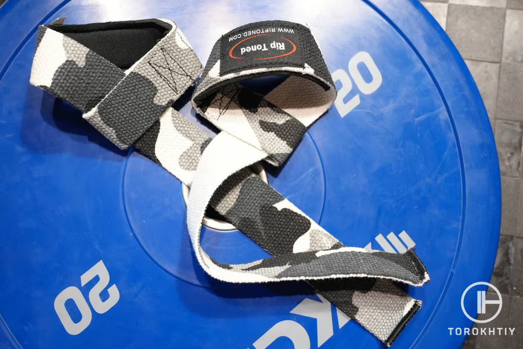 Rip Toned Lifting Straps in use