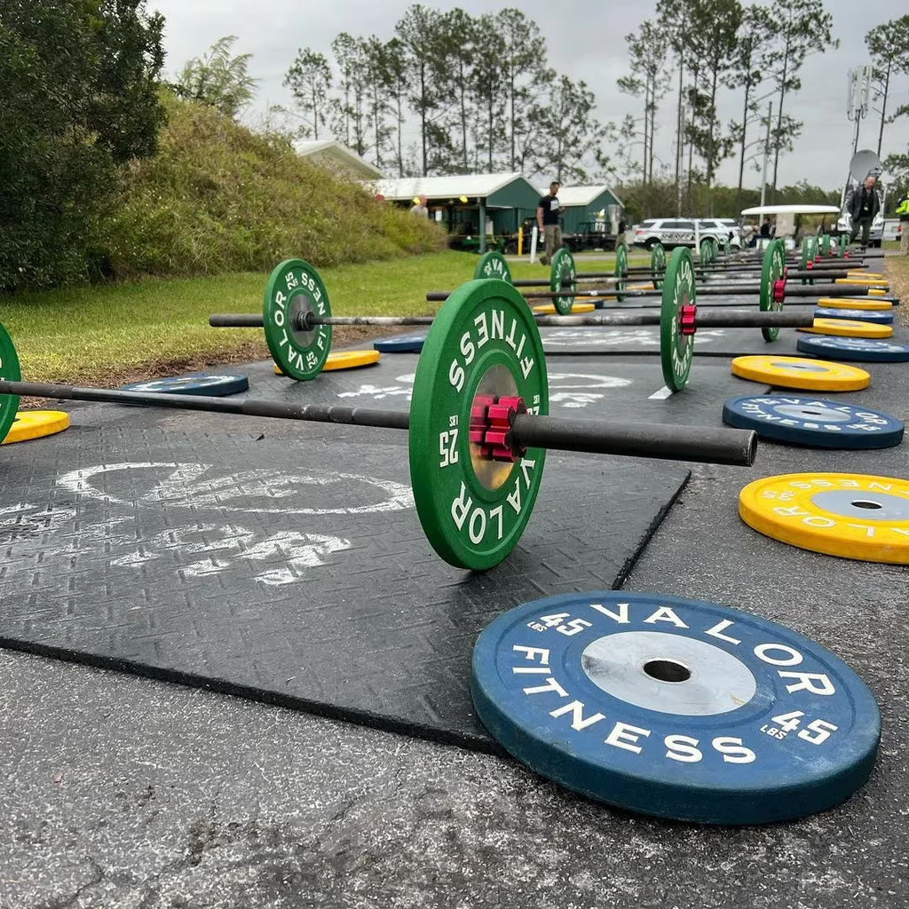 Valor Fitness Olympische Langhantelstange in use