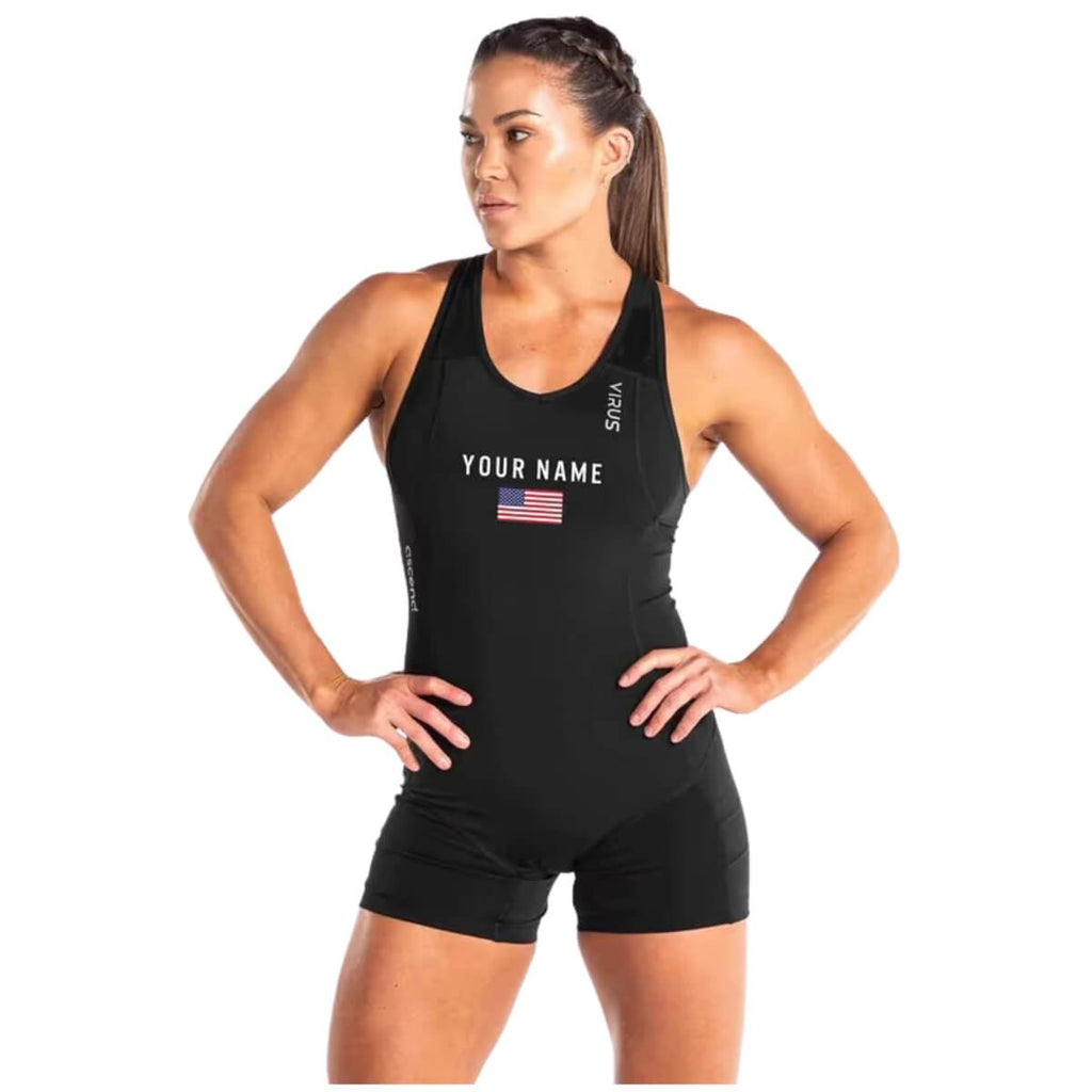 Singlet Powerlifting Ascend de Virus Femme