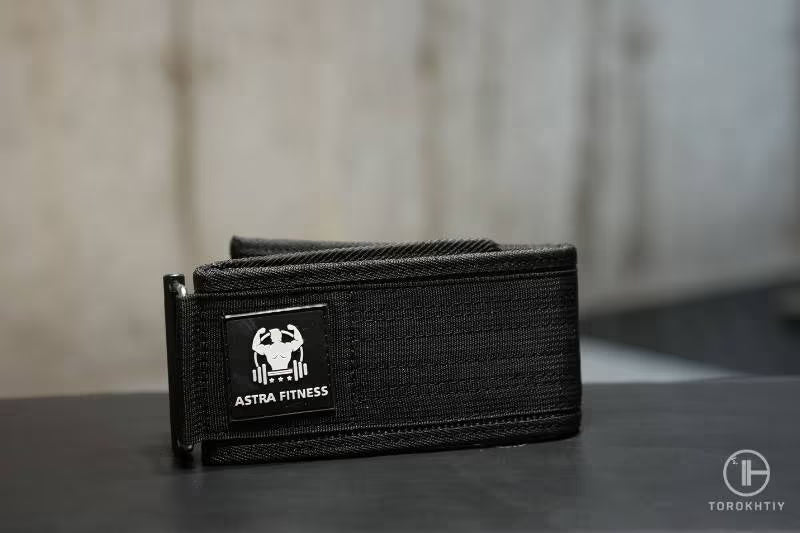 Astra Fitness Weight Lifting Belt in use
