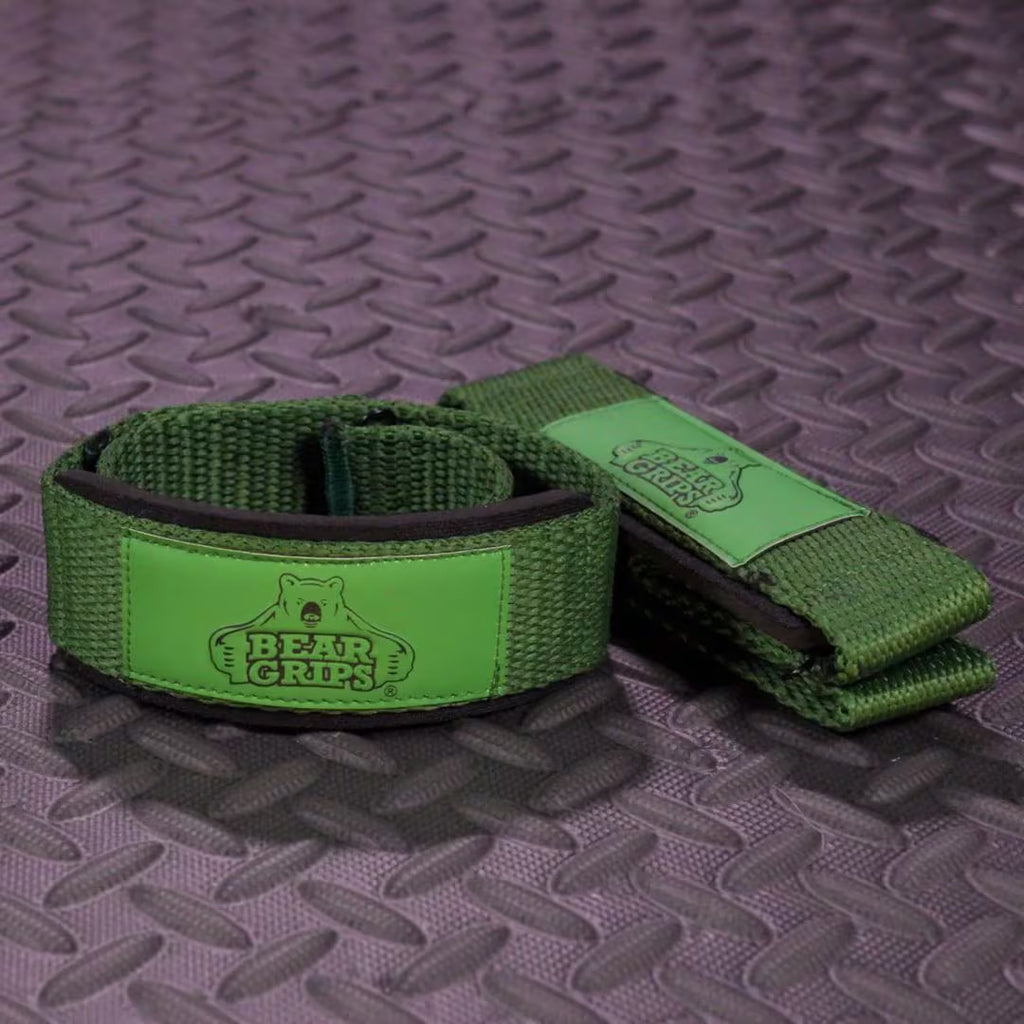 Bear Grips Lifting Straps in use