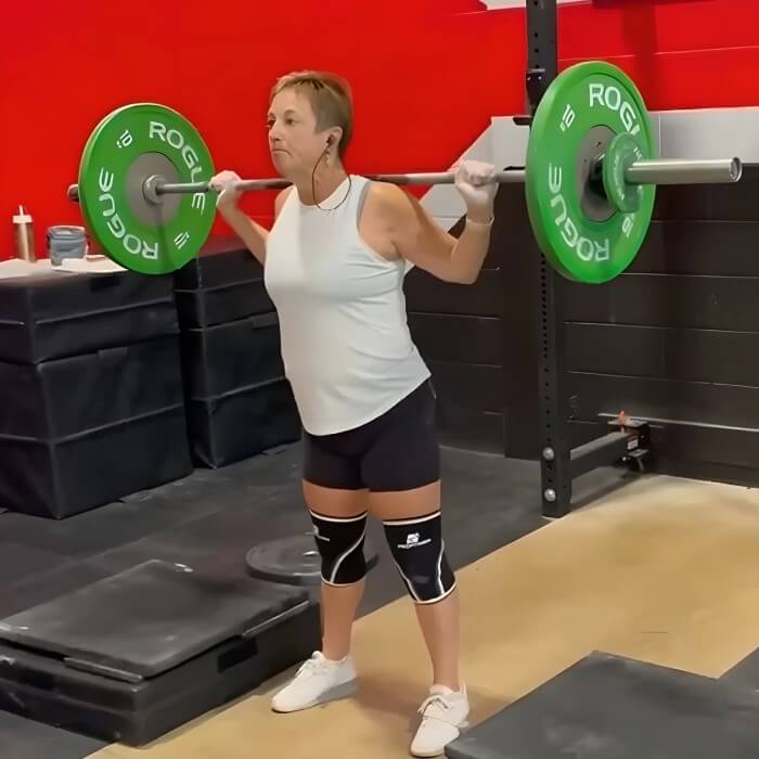 Rodillera Para Ejercicio ProFitness in use