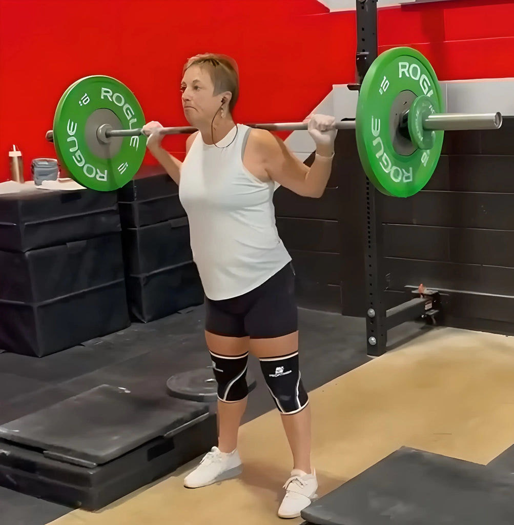 ProFitness Knee Sleeves in use