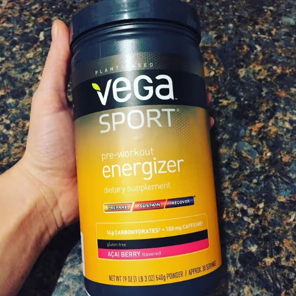 Vega Sport Sugar Free Energizer in use