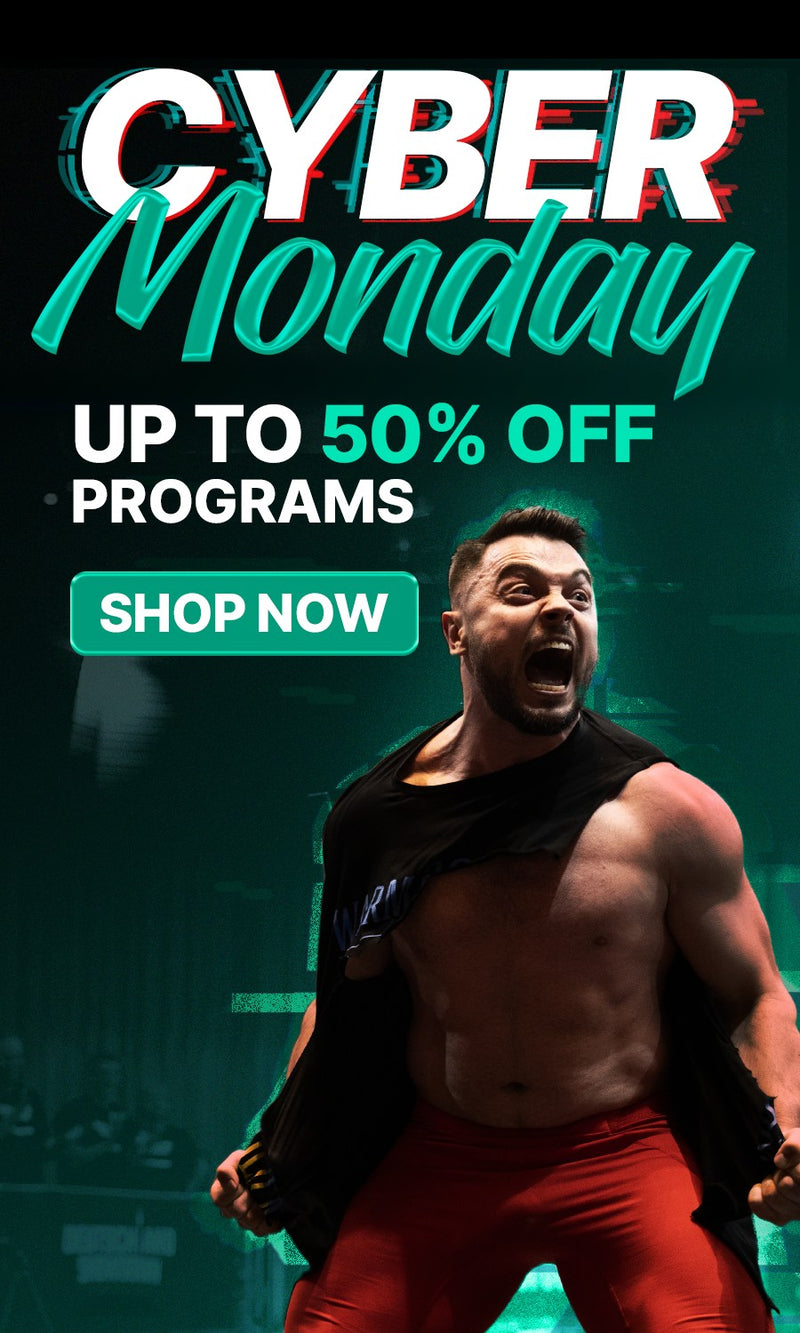 Promotional banner for Cyber Monday (Torokhtiy Weightlifting)