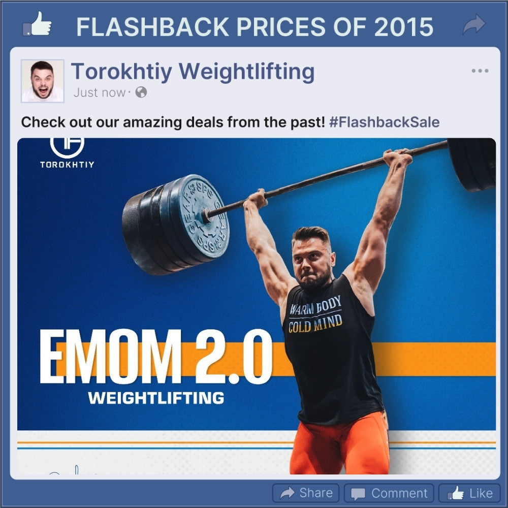 EMOM WEIGHTLIFTING 2.0 PROGRAM - FLASHBACK PRICES (Torokhtiy Weightlifting)