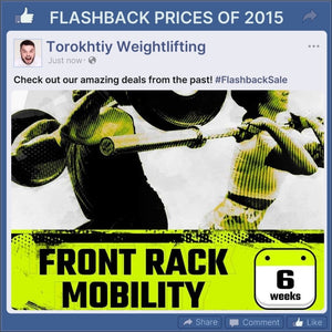 FRONT RACK MOBILITY - FLASHBACK PRICES (Torokhtiy Weightlifting)