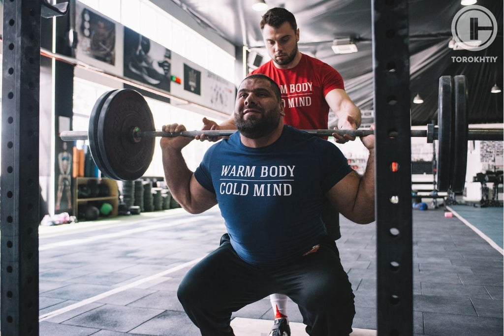 Levan Saginashvili And Oleksiy Torokhtiy Squat Training