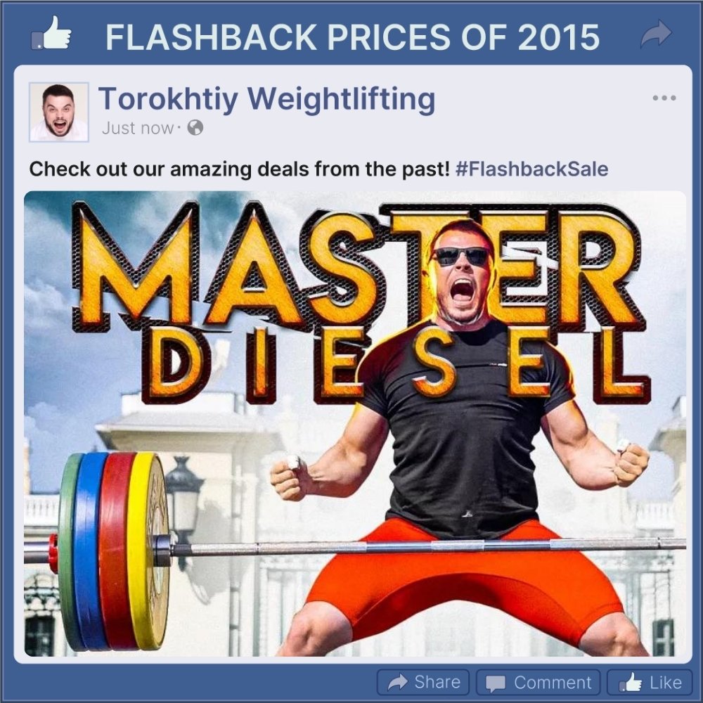 MASTER DIESEL PROGRAM - FLASHBACK PRICES (Torokhtiy Weightlifting)