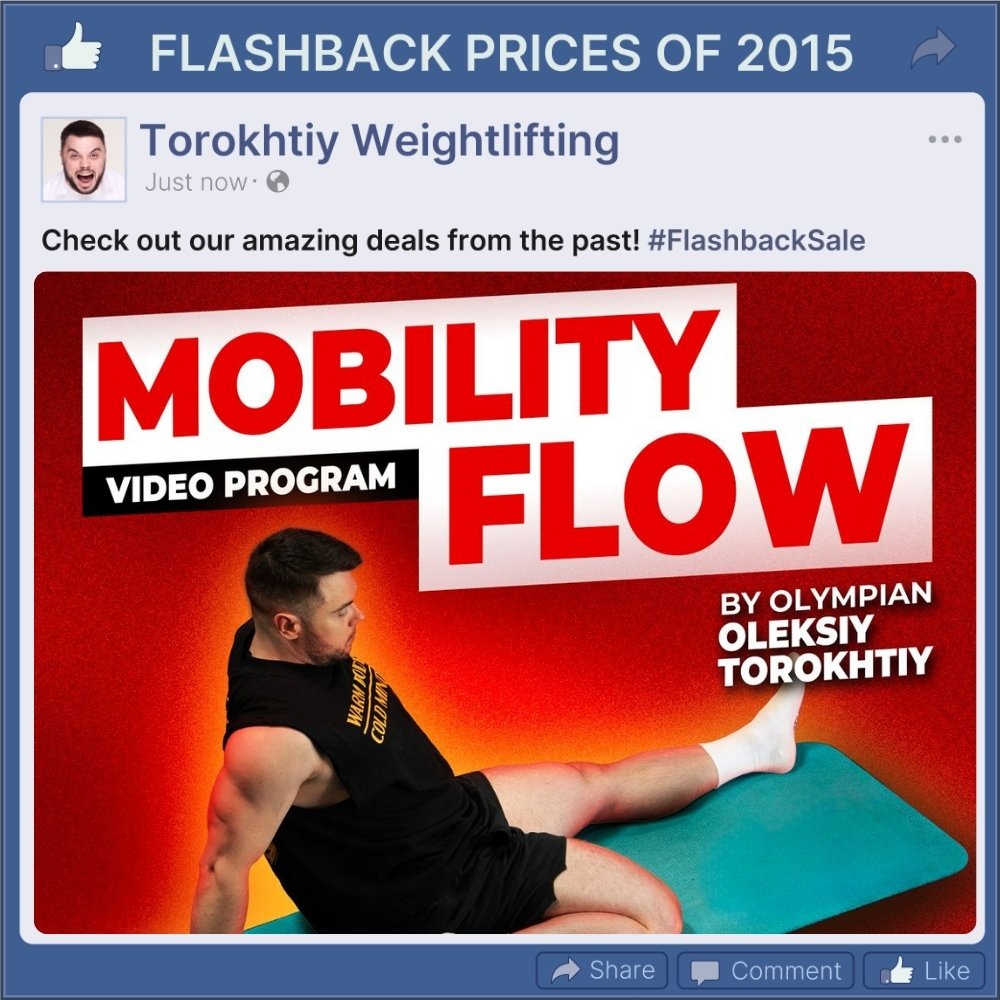 MOBILITY FLOW PROGRAM - FLASHBACK PRICES (Torokhtiy Weightlifting)