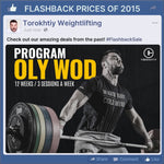 OLY WOD PROGRAM - FLASHBACK PRICES (Torokhtiy Weightlifting)
