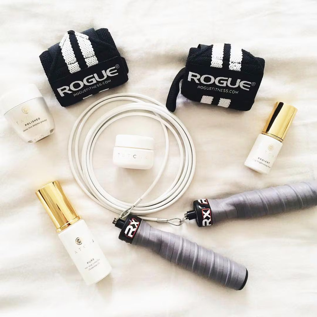 Rogue Fitness Wrist Wraps in use