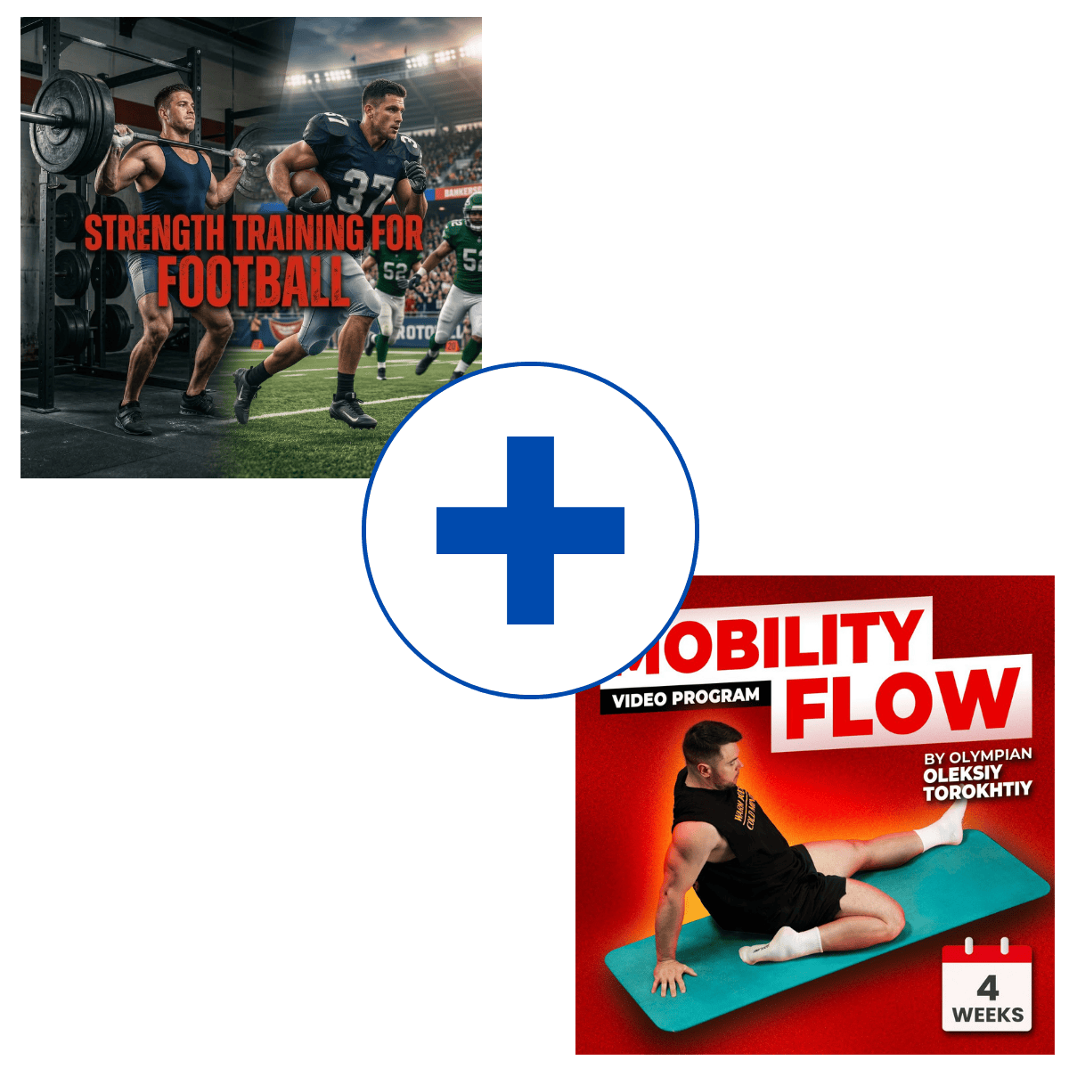 football weight training program bundle