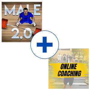 Covering of male 2 and community olympic weightlifting programs from Oleksiy Torokhtiy 