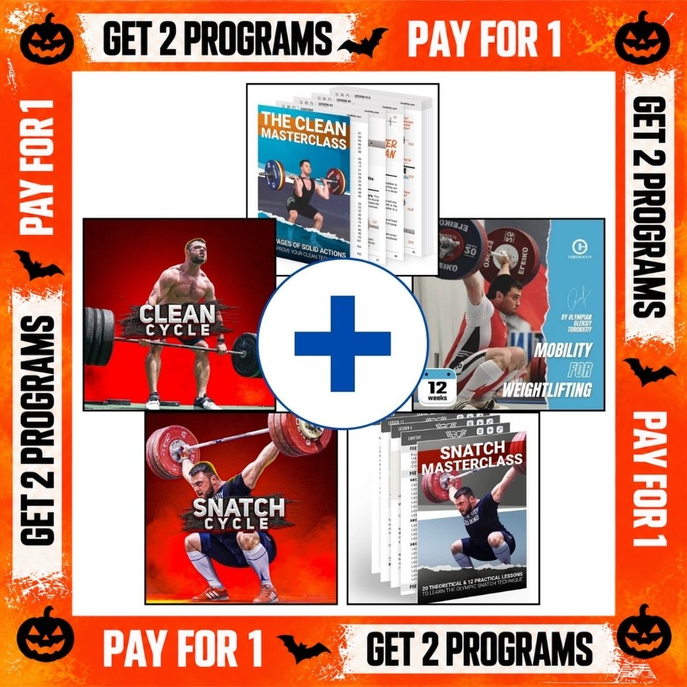 2 MASTERCLASSES + 2 CYCLES + MOBILITY FOR WEIGHTLIFTING (5 in 1)
