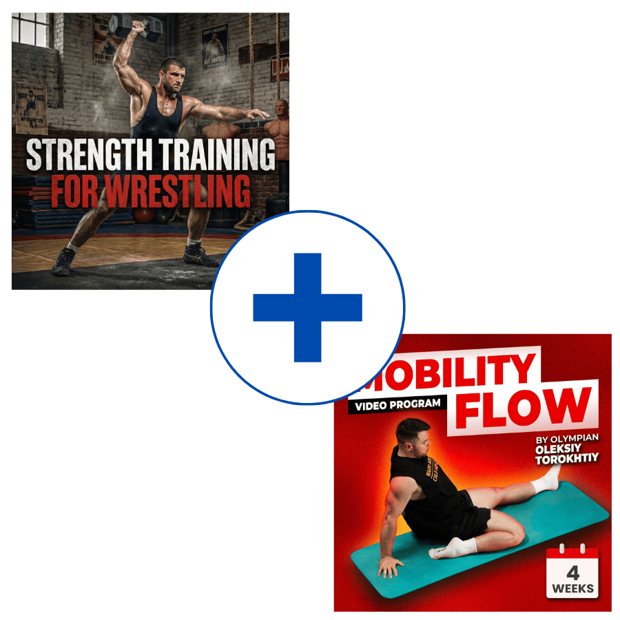 WEIGHT TRAINING FOR WRESTLING + MOBILITY FLOW COVER (Torokhtiy Weightlifting)