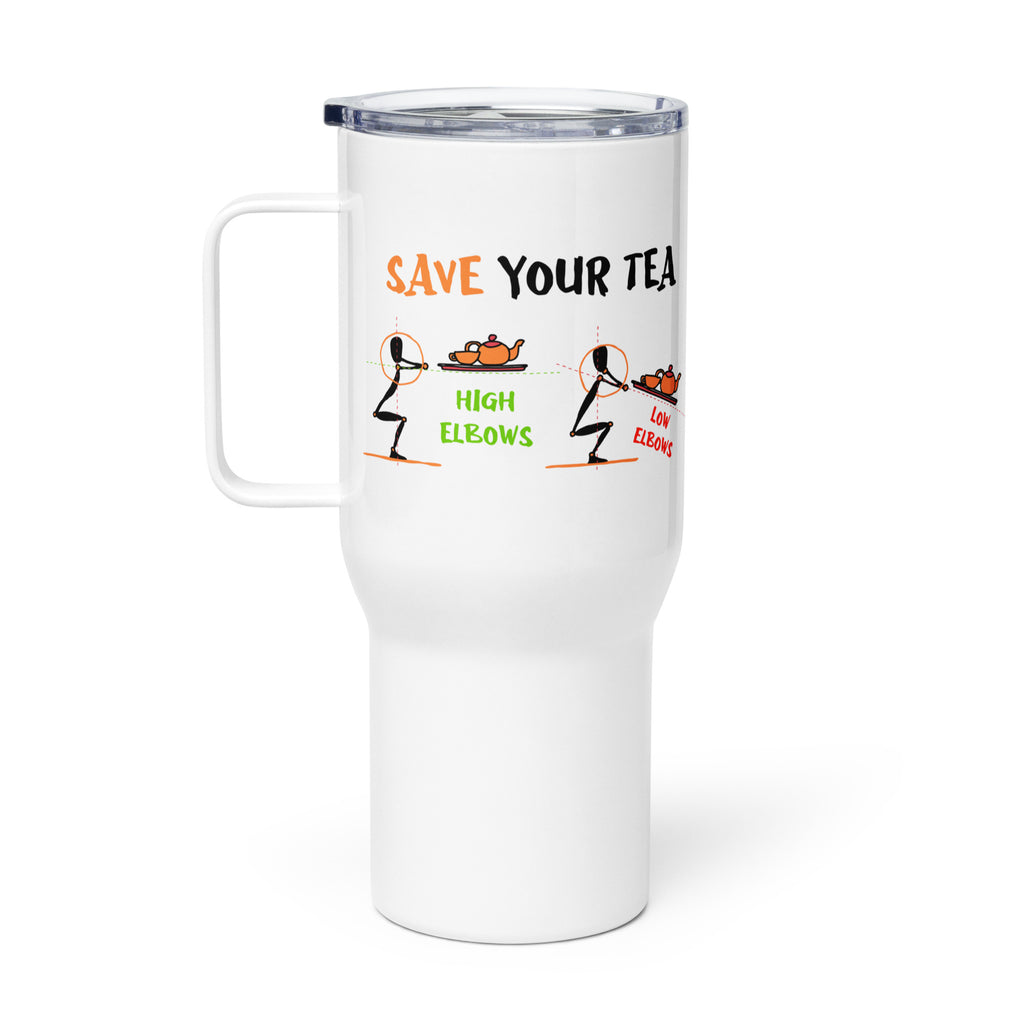 Torokhtiy travel mug with a handle white 25 oz