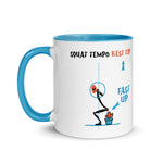 white ceramic mug with color 11 oz