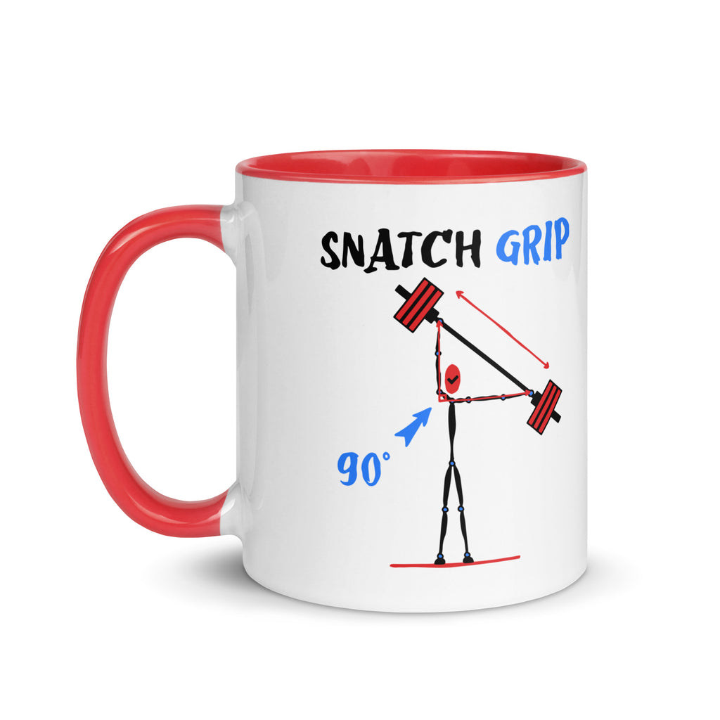 Torokhtiy white ceramic mug with red color inside 11 oz