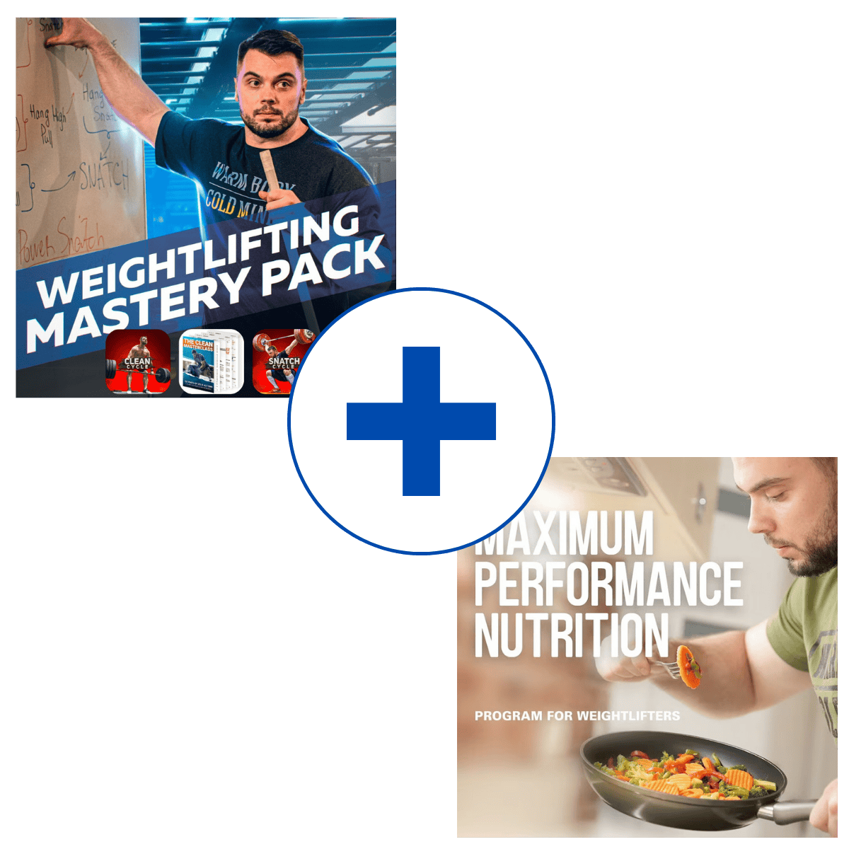 Covering of mastery pack and nutrition olympic weightlifting programs from Oleksiy Torokhtiy